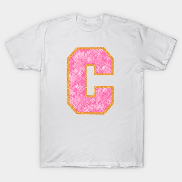 Preppy Pink C T-Shirt by Smilla